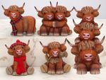 Original Nemesis Now Highland Cow Figurines GIFT BOXED HOME DECOR RESIN