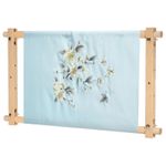 Needlepoint Embroidery Tapestry Scroll Frame 21"x12" Wood Cross Stitch Holder