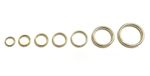 Welded O-Ring Brass Plated 12mm - 38mm Metal Circle Rings x2 - x10