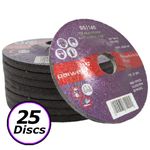PACK of 25 Parweld 4.5" x 6mm Metal Grinding Discs For Angle Grinders 115mm