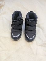TRUX Kids Black Winter Ankle Boots – Double Hook-and-Loop Straps UK Size 8