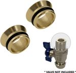 15mm Flat Faced Compression Insert for Isolation Valve & Fittings Flat Face