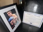 Ricky Hatton Signed Boxing Photo Display Mounted & Framed COA Hitman