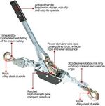  2 Ton Dual Gear Power Puller Heavy Duty 2 Hook Cable Puller Hand Winch Turfer 