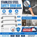 30/40/50cm Bathroom Grip Shower Grab Bar Safe Handle Handrail Rail Disabled Bar