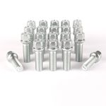 M14 x 1.5, Radius 13, 27mm-60mm Alloy Wheel Bolts, 17mm Hex, For VW, Audi, Skoda