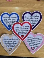 Embroidered Memory Bear Patch/memory Cushion Patch Sew On SET OF 5 !!! MIXED 