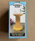 Dumbbell Beer Glass - Clear