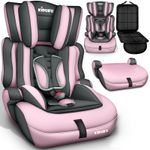 Car child seat car seat child car seat with extra cushion 9-36 kg group 1 + 2 + 3 grey