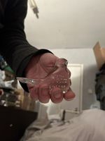 Clear Bubble Bird Paperweight
