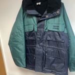 Men’s Shakespeare Vintage Fishing Jacket Size Large Blue And Green