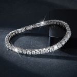 11.25ct Round Cut Lab‑Created Diamond Test Pass 18cm 14K Gold Tennis Bracelet