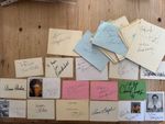 (S2) ORIGINAL GENUINE SIGNED AUTOGRAPHS ON CARDS & PAGES UNDEDICATED DEDICATED