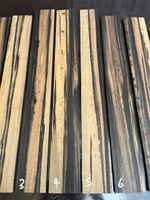 BLACK AND WHITE EBONY acoutic / electric guitar fingerboard / fretboard blank