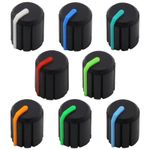 Small Rubber Grip Mixer Control Knob - 6mm D180/D0/Splined Hole Push Fit