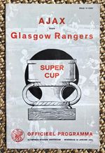 Ajax v Rangers - European Super Cup, 2nd Leg - 24th January 1973