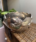 Art nouveau silver-plated bowl / planter