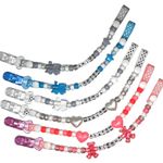 Dummy Clips Chain Strap Boys Girls Any Name Plastic or Metal clip