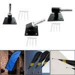 Beach Flag Base Feather Flag Base Stand Support with Screws Holder Wall Mounted