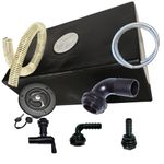 80 Litre Fresh Water Tank Kit for Campervans & Motorhomes - BLACK FILLER CAP