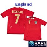 ENGLAND 2006-08 AWAY FOOTBALL SHIRT MEDIUM ADULT UMBRO (V GOOD) BECKHAM No7