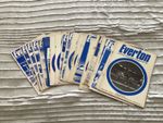 1970-71 SET OF EVERTON HOME FOOTBALL PROGRAMMES