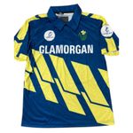 Glamorgan Cricket Shirt Men's Blue County Club Jersey