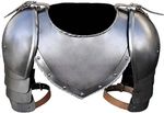 Medieval Knight Armour Gorget & Spaulders Shoulder Armor Set Crusader LARP SCA