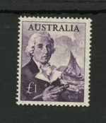 M2632 Australia 1965 SG359a - £1 deep bluish violet on white paper