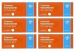 Cetirizine 10mg Tablets 6 Packs (180 Tabs) Hayfever Allergy Relief Antihistamine