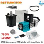 Non-Powered BT30 ATC Spindle+750W 1000W 1KW AC Servo Motor Driver Controller Kit