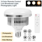 E27 LED Light Bulb Daylight Lighting Lamp for Photography Live Broadcast