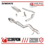 SVW047S Scorpion Exhaust fits VW Transporter T5 T6 2.0 2.5 Cat Back DPF System