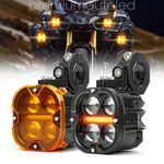 Pair 260W Motorcycle Headlight Fog Lights Led Auxiliary Driving Light Spotlight