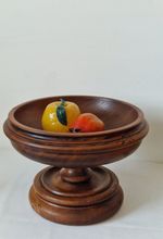 Large Antique Walnut? Regency Wooden Tazza Table Centre Fruit Bowl