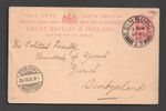 KEVII 1d Postal Stationery Postcard Edinburgh Double Arc 1905 to Switzerland