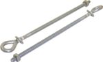 Compton Garage, Garage Door Heavy Duty Eye Bolts (Pair) 12in Long