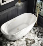 Freestanding Bath 1650x750cm White Double-Ended Brand New