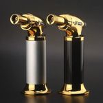 Portable Metal Flame Heating Adjustable Cooking Butane Gas Torch Lighter Cooking