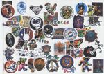 GRATEFUL DEAD 50 QUALITY VINYL STICKERS STEALIE  6 CM