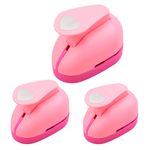 Heart Hole Punch Set 3pcs Heart Shaped Hole Puncher For Paper Crafts Hole Punch