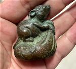 Japanese Collect Old Ancient bronze Exquisite  wealth mouse