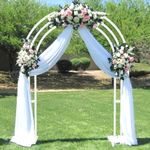 Heavy Duty Wedding Arch Stand w/ Base Garden Arbor Trellis Support Archway Path