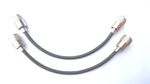 mini 8 RG8X coax patch leads 10" 25 cm pl259 fitted X2