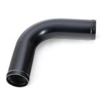 Aluminium Water / Air / Intercooler Pipe (Black) - 90 Degree, 89mm (3.5 Inch) OD