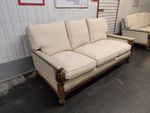 Antique Victorian Renaissance Revival Style Carved Wood Sofa / Settee, Upholster
