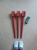 steel fence post spikes for post repair and garden post support