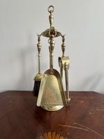 Vintage Brass Fireplace Tool Set