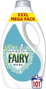 Fairy Non Bio Liquid Laundry Detergent, 101 Washes 3.131 l, Voted Number 1