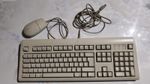Vintage Retro Apple Keyboard With Mouse And Cable